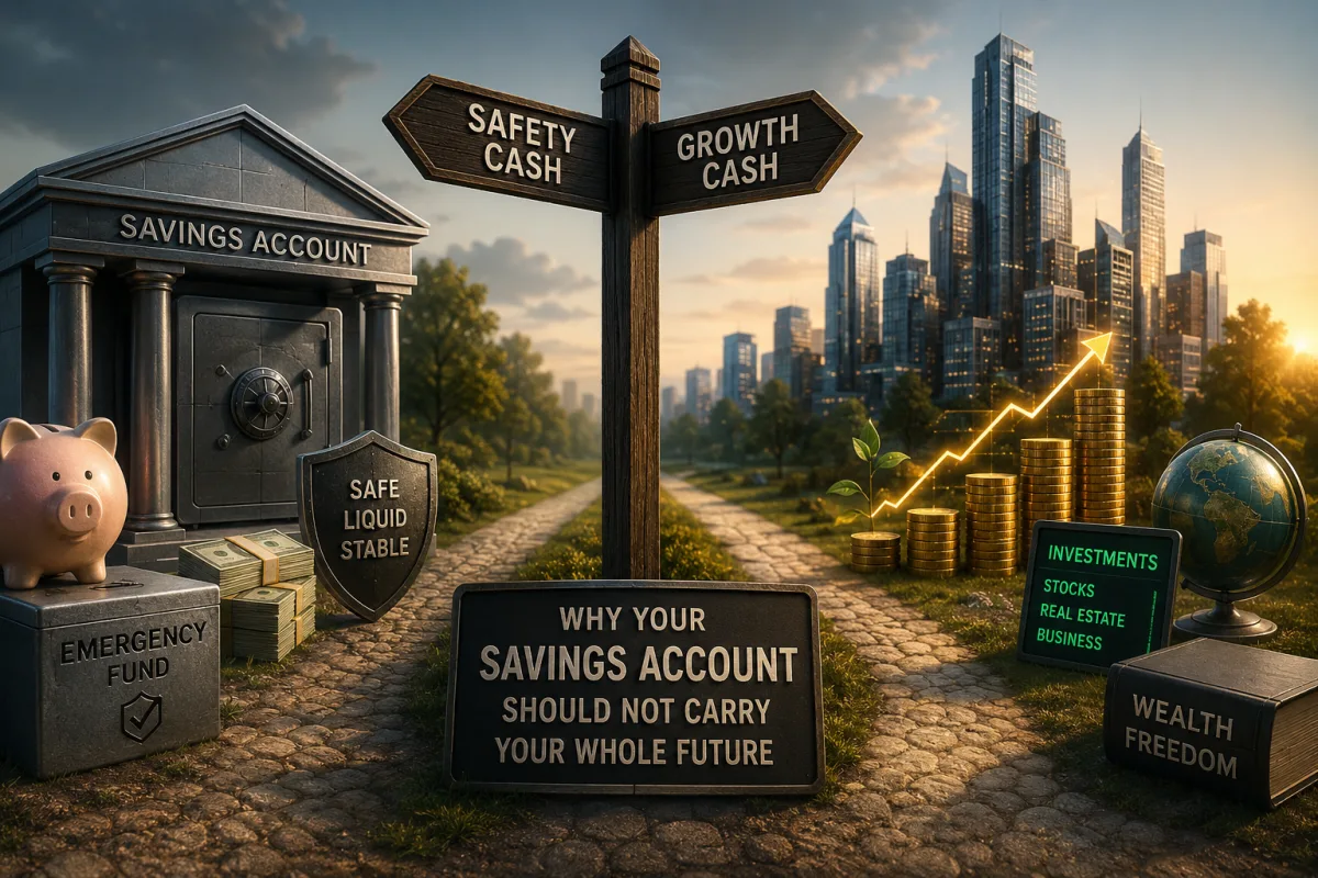 Safety Cash vs. Growth Cash: Why Your Savings Account Should Not Carry Your Whole Future